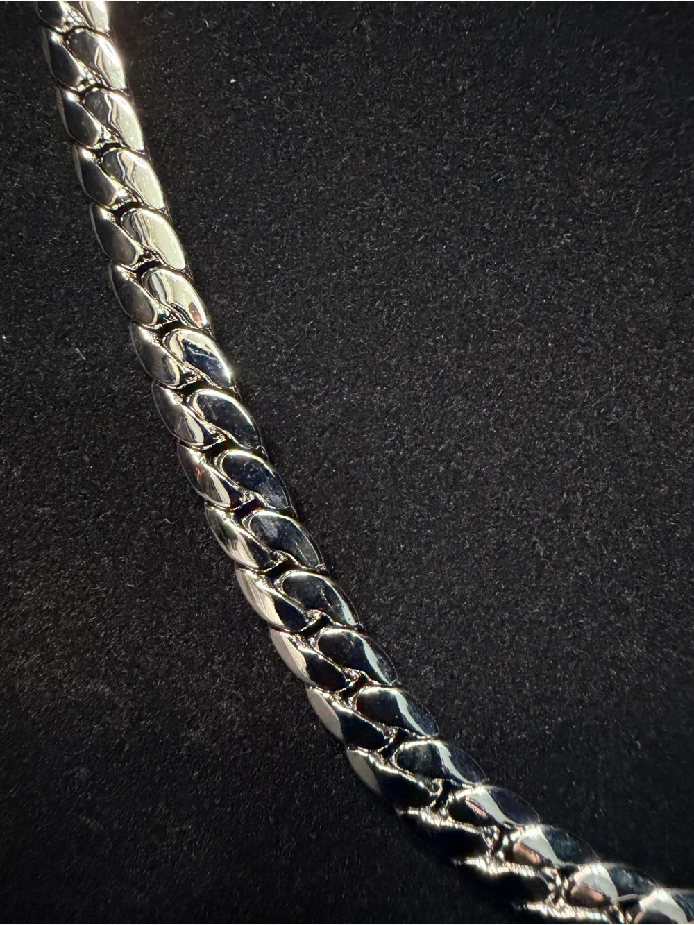 Miami Cuban 22in 8MM Italy 925 Stamped silver filled necklace w/box lock RARE